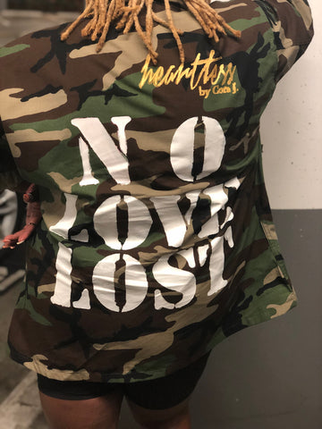 Camo jacket with 2024 writing on back